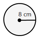 8 cm yarıçaplı çember