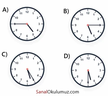 A) 04:45 B) 05:15 C) 05:25 D) 05:30