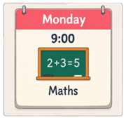 Monday 9:00 — Maths