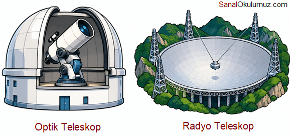 optik ve radyo teleskobu