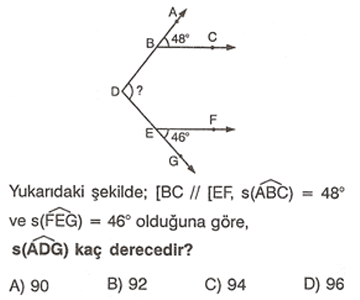 açılar soru 13