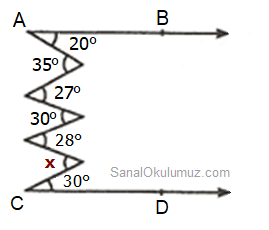 açılar soru 5 zikzak kuralı