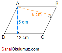 paralelkenarın alanı çözümlü sorular soru 10