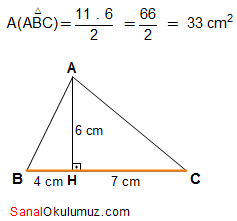 üçgende alan sorular çözüm 1
