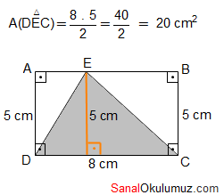 üçgende alan sorular çözüm 5
