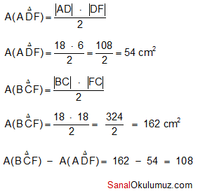 üçgende alan çözüm 9
