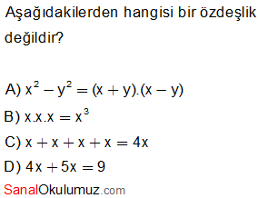özdeşlikler soru 4