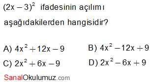 özdeşlikler soru 8