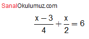 denklemler soru 4
