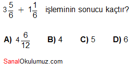kesirler soru 1