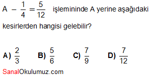 kesirler soru 10