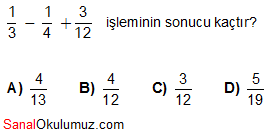 kesirler soru 7