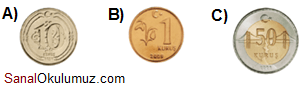 paralarımız 10 kuruş 1 kuruş 50 kuruş