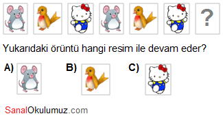 örüntü 1.sınıf soru 1